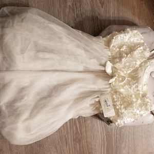 Ivory Petal Embellished Babydoll Teddy
